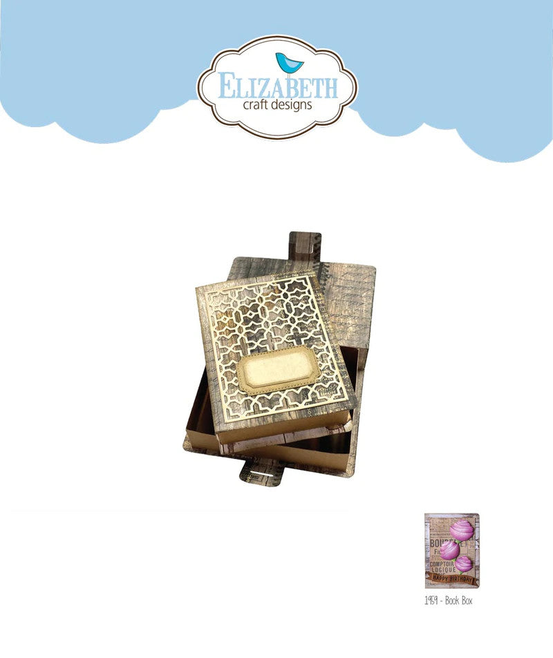 Elizabeth Craft Designs Juego de troqueles con caja de libros (1959)